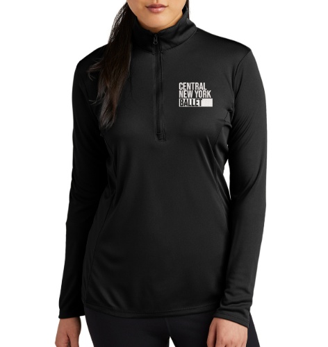 Central New York Ballet Store - womens embroidered ballet 14 zip pullover