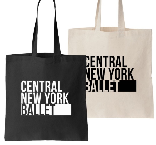 Central New York Ballet Store - ballet logo canvas tote bag