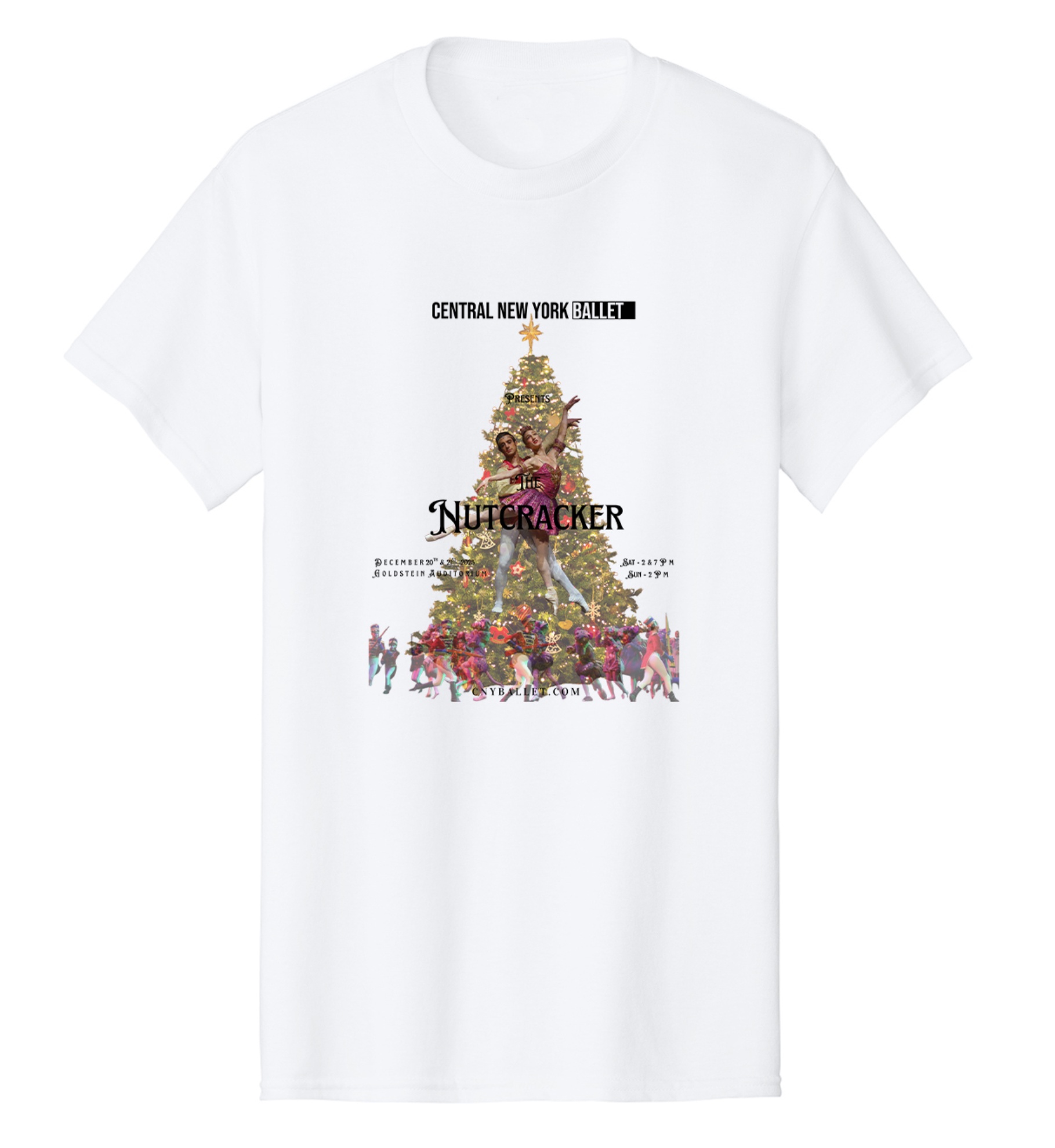 Central New York Ballet Store - christmas tree t shirt front print