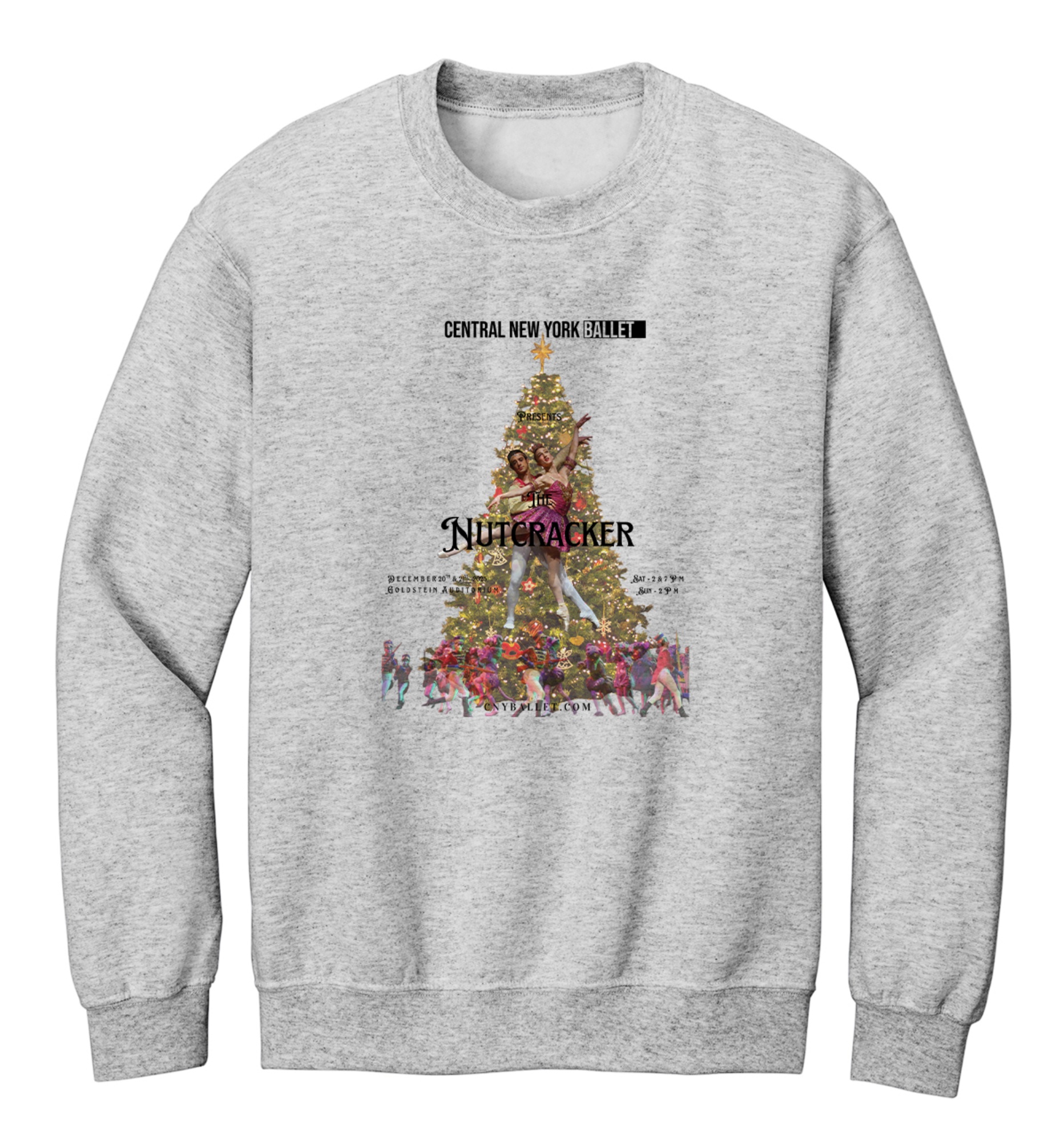 Central New York Ballet Store - christmas tree crewneck sweatshirt adults
